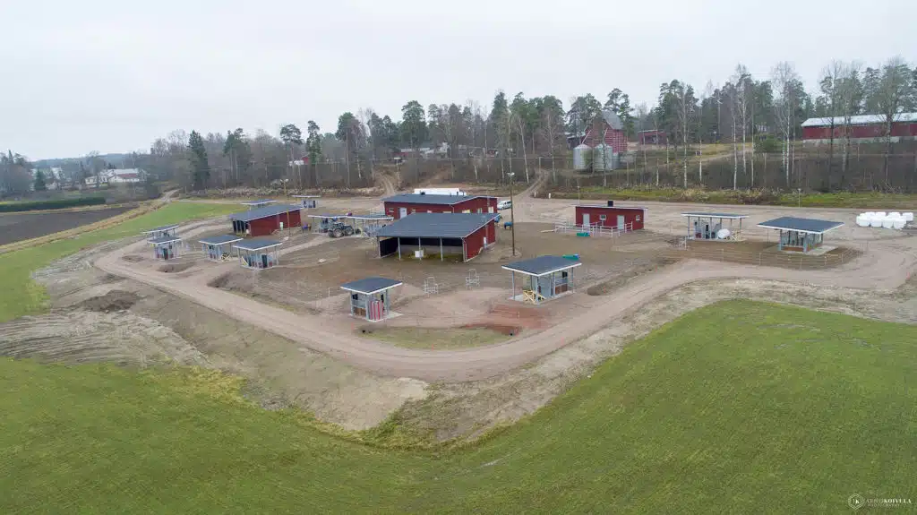 Aktiivipihatto ilmakuvassa